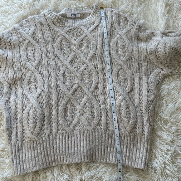 NWOT BB Dakota x Steve Madden Wool Blend Crewneck Oversized Metallic Sweater XS - Picture 8 of 9